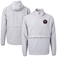 Men's Cutter & Buck  Gray Inter Miami CF Charter Eco Recycled Full-Zip Anorak Jacket