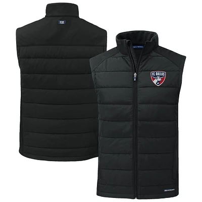 Men's Cutter & Buck FC Dallas Evoke Hybrid Eco Softshell Recycled Full-Zip Vest