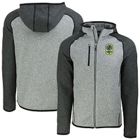 Men's Cutter & Buck  Heather Gray Nashville SC Mainsail Full-Zip Hooded Jacket