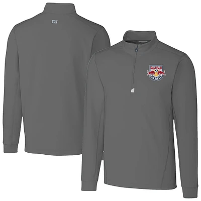 Men's Cutter & Buck New York Red Bulls Traverse Stretch Eco Quarter-Zip Pullover Top