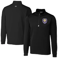 Men's Cutter & Buck Orlando City SC Traverse Stretch Eco Quarter-Zip Pullover Top