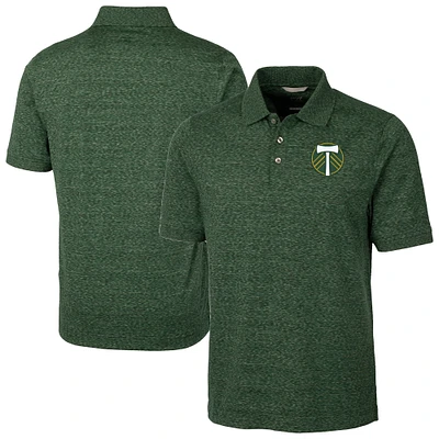 Men's Cutter & Buck Portland Timbers Advantage Tri-Blend Space Dye Polo