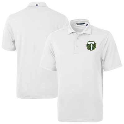 Men's Cutter & Buck  White Portland Timbers Virtue Eco Pique Recycled Polo