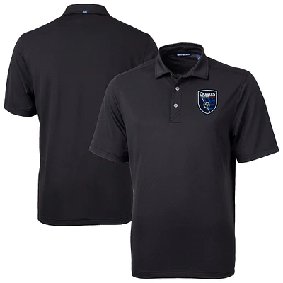 Men's Cutter & Buck San Jose Earthquakes Virtue Eco Pique Recycled Polo