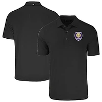 Men's Cutter & Buck  Black Orlando City SC Forge Eco Stretch Recycled Polo