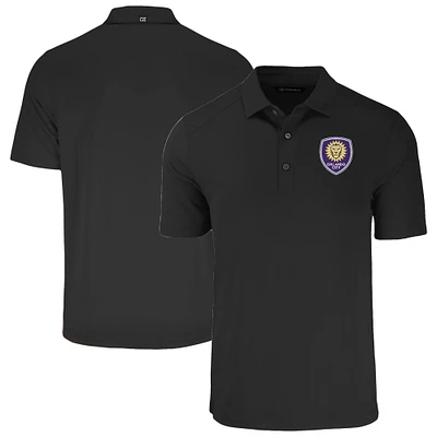 Men's Cutter & Buck  Black Orlando City SC Forge Eco Stretch Recycled Polo