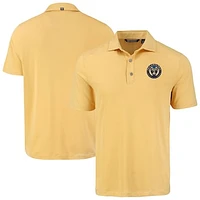 Men's Cutter & Buck  Gold Philadelphia Union Forge Eco Stretch Recycled Polo