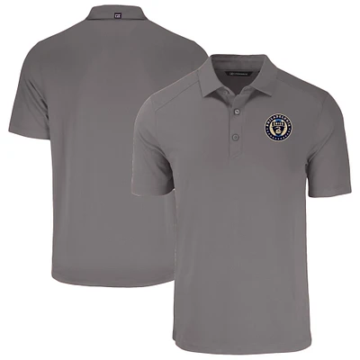 Men's Cutter & Buck  Gray Philadelphia Union Forge Eco Stretch Recycled Polo