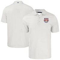 Men's Cutter & Buck  White New York Red Bulls Pike Eco Symmetry Print Stretch Recycled Polo