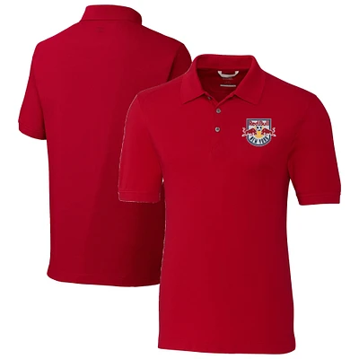 Men's Cutter & Buck New York Red Bulls Advantage Eco Tri-Blend Pique Polo