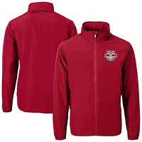 Men's Cutter & Buck Red New York Bulls Charter Eco Recycled Full-Zip Jacket