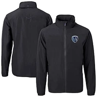 Men's Cutter & Buck Sporting Kansas City Charter Eco Recycled Full-Zip Jacket