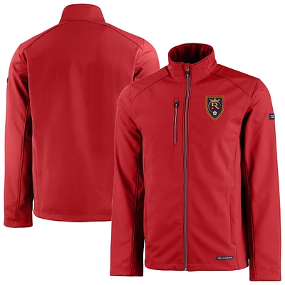 Men's Cutter & Buck Real Salt Lake Evoke Eco Softshell Recycled Full-Zip Jacket