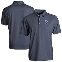 Men's Cutter & Buck  Navy Vancouver Whitecaps FC Pike Eco Symmetry Print Stretch Recycled Polo