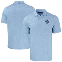 Men's Cutter & Buck Vancouver Whitecaps FC Forge Eco Double Stripe Stretch Recycled Tri-Blend Polo