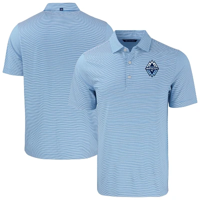 Men's Cutter & Buck Vancouver Whitecaps FC Forge Eco Double Stripe Stretch Recycled Tri-Blend Polo