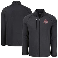 Men's Cutter & Buck Heather Toronto FC Peshastin Eco Fleece Recycled Raglan Full-Zip Jacket