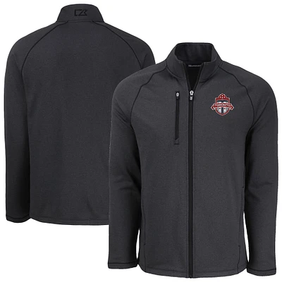 Men's Cutter & Buck Heather Toronto FC Peshastin Eco Fleece Recycled Raglan Full-Zip Jacket