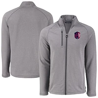 Men's Cutter & Buck  Heather Gray St. Louis City SC Peshastin Eco Fleece Recycled Raglan Full-Zip Jacket