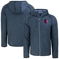 Men's Cutter & Buck  Heather Navy St. Louis City SC Mainsail Raglan Full-Zip Hooded Jacket