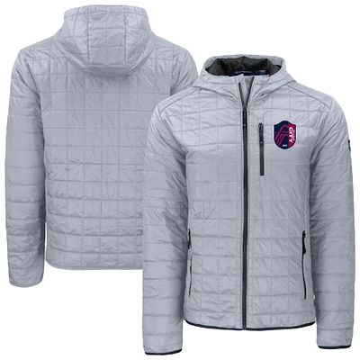 Men's Cutter & Buck  Gray St. Louis City SC Rainier Primaloft Eco Full-Zip Hooded Jacket