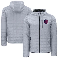 Men's Cutter & Buck  Gray St. Louis City SC Rainier Primaloft Eco Full-Zip Hooded Jacket