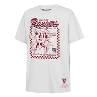 Youth Mitchell & Ness White New York Rangers Concession Stand T-Shirt