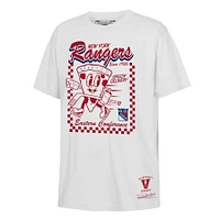 Youth Mitchell & Ness White New York Rangers Concession Stand T-Shirt