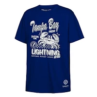 Youth Mitchell & Ness Blue Tampa Bay Lightning Concession Stand T-Shirt