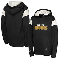 Youth Black Boston Bruins Thermal Lightweight Pullover Hoodie