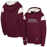Youth Burgundy Colorado Avalanche Thermal Lightweight Pullover Hoodie