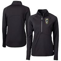 Women's Cutter & Buck Columbus Crew Adapt Eco Knit Stretch Recycled Half-Zip Top