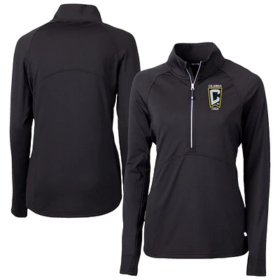 Women's Cutter & Buck Columbus Crew Adapt Eco Knit Stretch Recycled Half-Zip Top