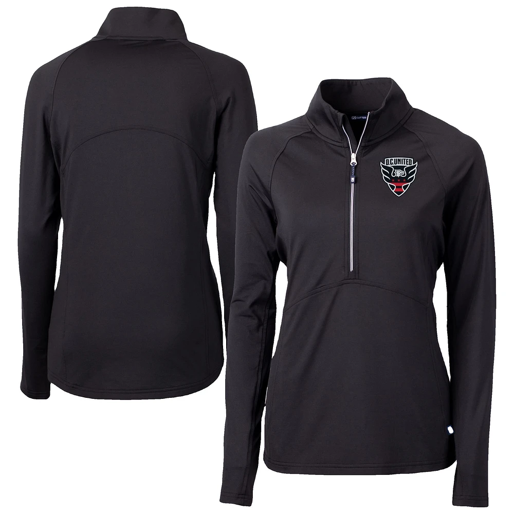 Women's Cutter & Buck D.C. United Adapt Eco Knit Stretch Recycled Half-Zip Top