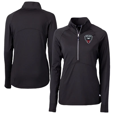 Women's Cutter & Buck D.C. United Adapt Eco Knit Stretch Recycled Half-Zip Top