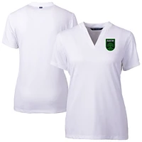 Women's Cutter & Buck  White Austin FC Forge Heather Stretch Blade Top