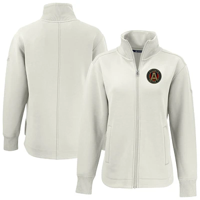 Women's Cutter & Buck  Tan Atlanta United FC Roam Eco Full-Zip Recycled Jacket