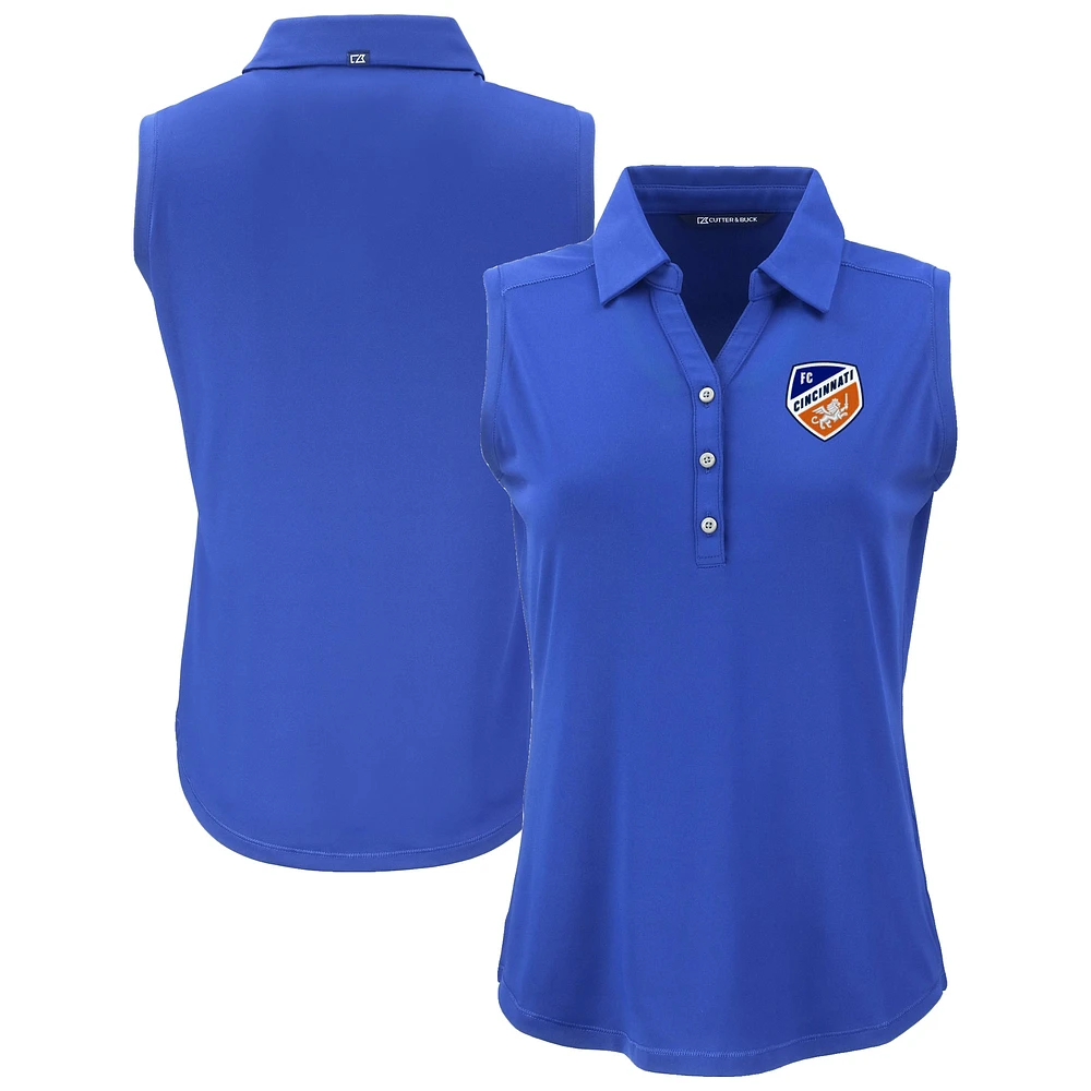 Women's Cutter & Buck FC Cincinnati Forge Eco Stretch Recycled Sleeveless Polo
