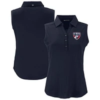 Women's Cutter & Buck  Navy FC Dallas Forge Eco Stretch Recycled Sleeveless Polo