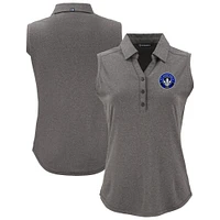 Women's Cutter & Buck  Heather Black CF Montreal Forge Eco Stretch Recycled Sleeveless Polo