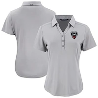 Women's Cutter & Buck  Gray D.C. United Forge Eco Stretch Recycled Polo