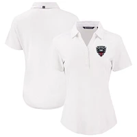 Women's Cutter & Buck  White D.C. United Forge Eco Stretch Recycled Polo