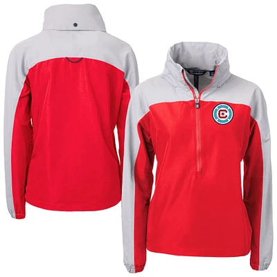 Women's Cutter & Buck  Red Chicago Fire Charter Eco Recycled Full-Zip Anorak Jacket