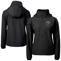 Women's Cutter & Buck Black D.C. United Charter Eco Recycled Full-Zip Anorak Jacket