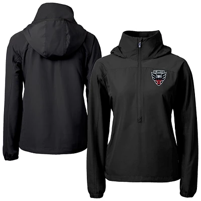 Women's Cutter & Buck Black D.C. United Charter Eco Recycled Full-Zip Anorak Jacket