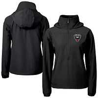 Women's Cutter & Buck Black D.C. United Charter Eco Recycled Full-Zip Anorak Jacket