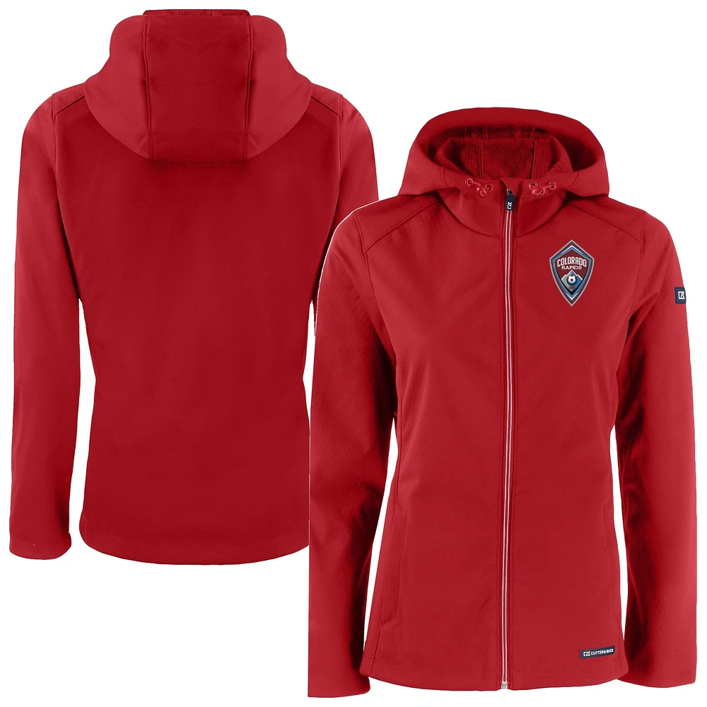 Women's Cutter & Buck Colorado Rapids Evoke Eco Softshell Recycled Full-Zip Jacket
