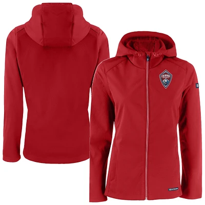Women's Cutter & Buck Colorado Rapids Evoke Eco Softshell Recycled Full-Zip Jacket