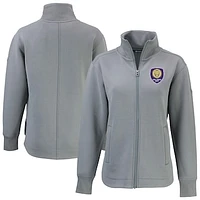 Women's Cutter & Buck  Gray Orlando City SC Roam Eco Full-Zip Recycled Jacket