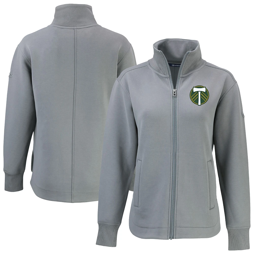Women's Cutter & Buck Gray Portland Timbers Roam Eco Full-Zip Recycled Jacket